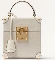 Valentino Garavani Astuccio Per 3 Profumi 30 Ml Valentino Garavani In Canvas, Pelle Di Vitello E Borchie In Metallo Donna NATURALE/AVORIO UNI