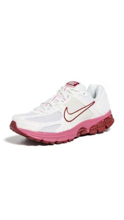Nike Nike Womens Zoom Vomero 5 Sneakers, Summit White/Peony, 8.5