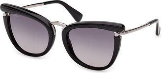 Max Mara MM0186 01B Womens Sunglasses Size 55