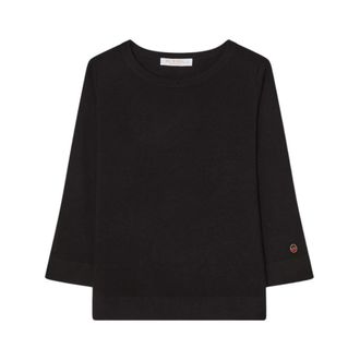 Busnel Ocean Bootneck Wol Top - Dames - Ronde hals truien - Zwart - S - Wol - Truien & Vesten