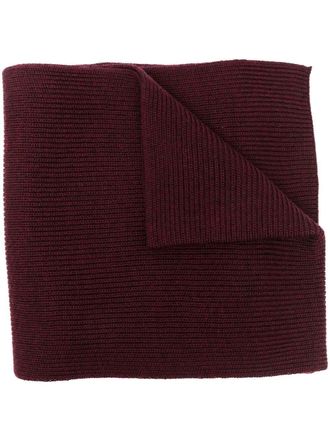 Polo Ralph Lauren Sciarpa a coste con ricamo - Rosso