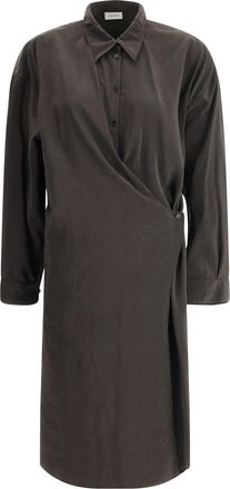 Christophe Lemaire Silk Chemisier Long Dress