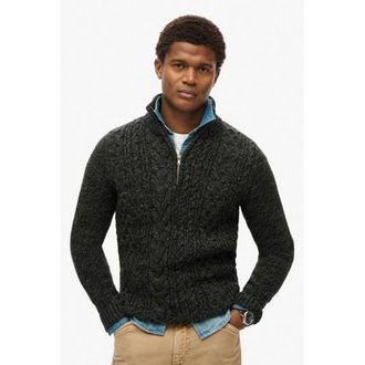 Superdry trui met wol met kabels