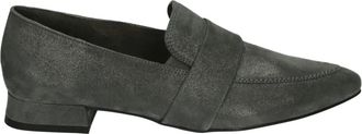 Paul Green Schoenen, Dames, Grijs, 41 EU, Leer, Grijze Instappers met Rubberen Zool