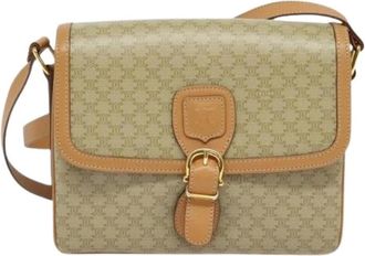 Celine Pre-owned Cross Body Bags, female, Beige, Size: ONE SIZE Pre-owned Vintage Canvas Cross Body Bag