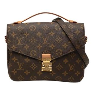 Louis Vuitton Pre-owned Pochette Metis - Dames - Pre-owned - Bruin - Maat: ONE Size Leer