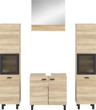 WELLTIME Badmöbel-Set »Tampa, Breite 137cm, 4-teilig« 4 Stk. tlg