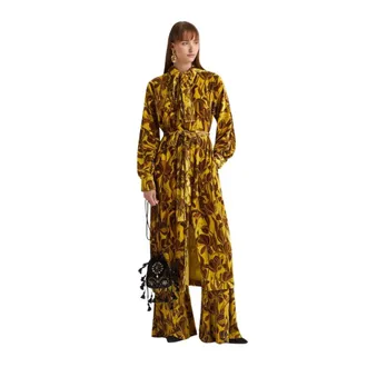 Maliparmi Midi Dresses, female, Yellow, Size: XS Lilys Ballet Dress