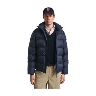 GANT Jassen, Heren, Blauw, 6Xl, Stijlvolle Pufferjas - Avondblauw