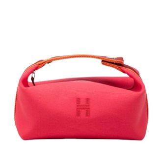 Herm&egrave;s Pre-owned Bride-A-Brac Canvas Pouch - Dames - Pre-owned - Roze - Maat: ONE Size