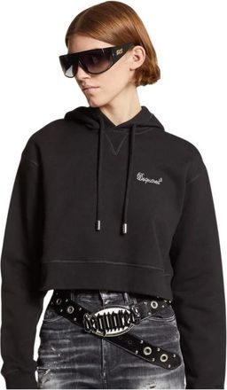 Dsquared2 Hoodie - Dames - Hoodies - Zwart - S - Katoen - Hoodies & sweatvesten