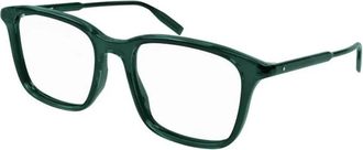 Montblanc Optical Frame - Heren - Brillen - Groen - 57 MM - Accessoires