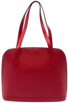 Louis Vuitton Pre-owned Lussac - Dames - Vintage Schoudertas - Rood - ONE Size - Leer - Vintage