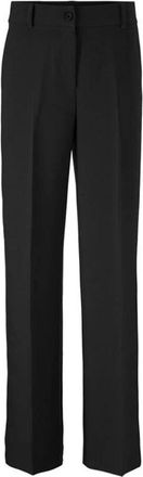 Modstr&ouml;m Rechte Broek - Dames - Straight fit broeken - Zwart - XS - Leer - Broeken