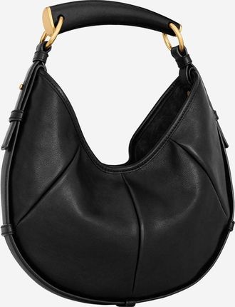 Saint Laurent Womens Leather Shoulder Bag Mombasa Black