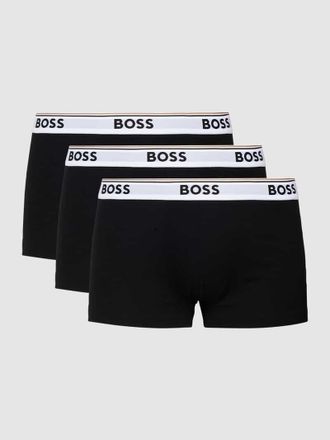 HUGO BOSS Trunks mit elastischem Logo-Bund im 3er-Pack in Black, Größe XXL