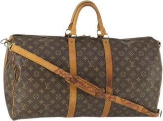 Louis Vuitton Pre-owned Canvas Weekendtas - Dames - Vintage Weekendtas - Bruin - ONE Size - Vintage