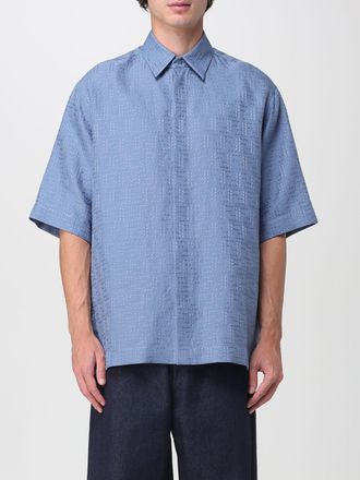 Fendi Camicia Fendi in lino e cotone con monogram