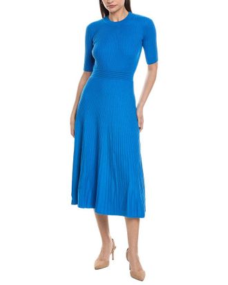 Elie Tahari Mock Neck A-Line Dress