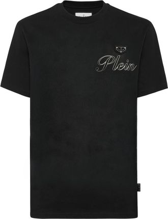 Philipp Plein T-shirt Ronde Hals Korte Mouw - Heren - T-shirts - Zwart - XL - Katoen - Tops
