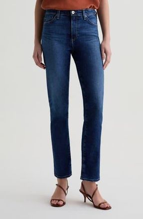 AG - Adriano Goldschmied Mari Mid Rise Ankle Slim Straight Leg Jeans in Poetic at Nordstrom Rack, Size 24
