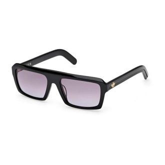 adidas Vierkante Unisex Zonnebril met UV-bescherming - Heren - Zonnebrillen - Zwart - 55 MM - Accessoires