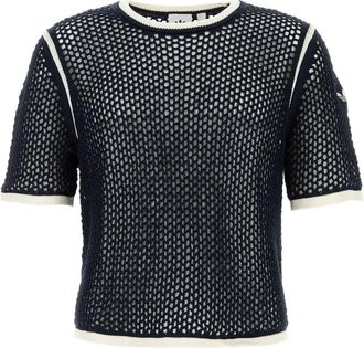 adidas Originals Navy Blue Crochet Wales Bonner X Adidas T-shirt