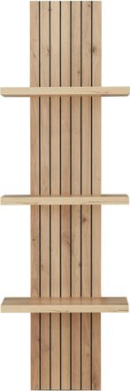 MID.YOU Mid.you Wandregal, Eiche Artisan, Holzwerkstoff, 38x120x22 cm, Wohnzimmer, Regale, Wandregale