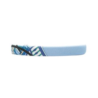 Herm&egrave;s Pre-owned Accessories, female, Blue, Size: ONE SIZE Pre-owned Eclipse Silk Hair Clip GM