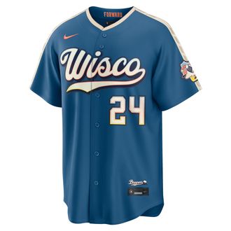 Nike William Contreras Milwaukee Brewers City Connect Nike Mens MLB Stadium Jersey in Green | RE260H3FMZ9-6PJ