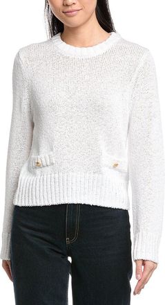 St. John Relaxed Crewneck Striped Sweater
