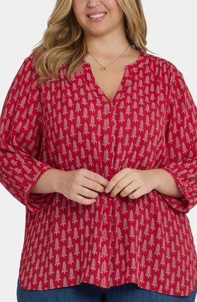 NYDJ Pintuck Top in Jacqueline at Nordstrom, Size 4X