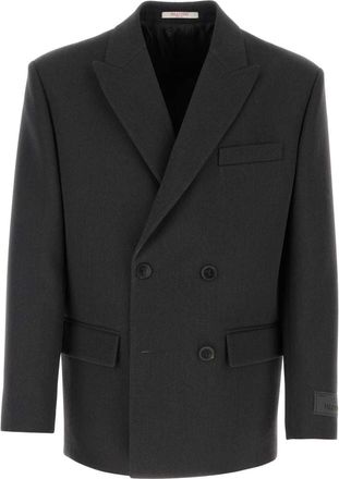 Valentino Garavani Graphite Wool Blazer