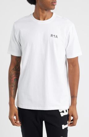 Rta Colin Oversize Logo Graphic T-Shirt in White at Nordstrom, Size Xxx-Large