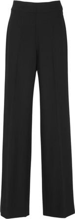 Carolina Herrera Pantalones de Pierna Ancha de Tiro Alto - Trousers - Mujer - Negro - XS