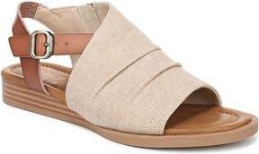 Blowfish Aspire Wedge Sandal in Natural Canvas/Faux Leather at Nordstrom Rack, Size 8.5