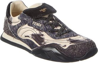 Fendi Fendi Wave Pulse Tech Fabric & Suede Sneaker
