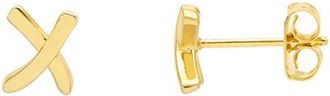 Estella Bartlett Kiss Stud Earrings in Gold at Nordstrom