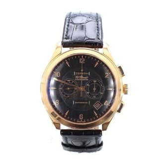 Zenith Pre-owned Zenith El Primero Chronograph Automatic Black Dial Mens Watch 18.0520.4002