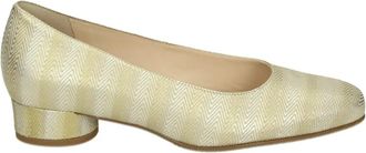 Hassia Gouden Pumps met Uitneembaar Voetbed - Dames - Pumps - Beige - 43 EU - Leer - Schoenen