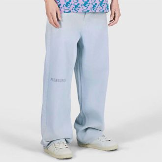 Pleasures Formula Baggy Pants In Light Grey