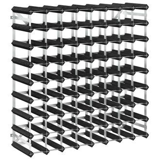 vidaXL Vidaxl - Botellero Para 72 Botellas Madera Maciza De Pino Negro