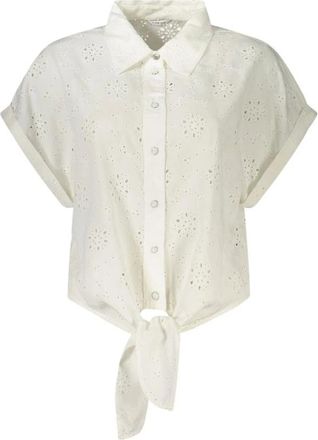 Guess Dames, Blouses & Shirts, Wit, Maat: XL Viscose