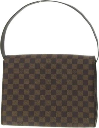 Louis Vuitton Tweedehands Canvas Louis Vuitton tassen - Dames - Vintage Handtas - Bruin - ONE Size - Vintage