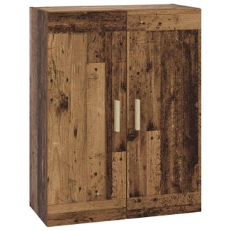vidaXL Armario De Pared Montada En La Pared Madera Envejecida Vidaxl