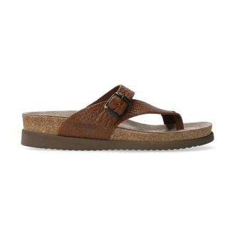 Mephisto Iconische damessandaal - Bruin - Dames - Slippers - Bruin - 36 EU - Leer - Schoenen