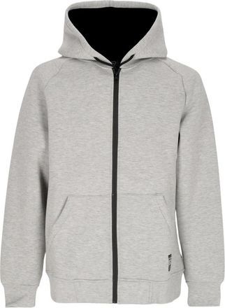 PROPAGANDA Grijze Hooded Neopreen Jas Ritssluiting - Heren - Vesten met rits - Grijs - L - Katoen - Hoodies & sweatvesten