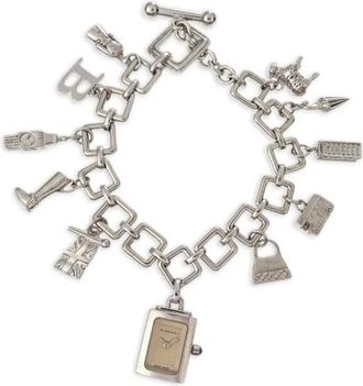 Burberry 1990-2000s Signature Charm 18mm - women - Sterling Silver - One Size