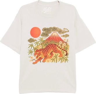 Melt T-shirt con grafica - Toni neutri