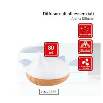 Trade Shop Trade Shop - Diffusore Di Aromi Oli Essenziali 80ml A Ultrasuoni Aromaterapia Usb Profumatore